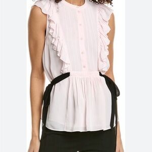 Ted Baker Light Pink Ruffle Blouse